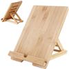 Generico Porta libri in legno regolabile in legno - Comodità ideale, porta libri regolabile inlegno, supporti per poggia lettura con foro di ricarica | Supporto da tavolo per cellulare per tablet PC, libridi