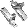 Tyllon Chiavetta USB a stato solido da 512 GB, fino a 550 MB/s ad alta velocità USB 3.2, USB C + USB A, doppia porta Thumb Drive, archiviazione esterna per iPhone 15/16/17, Android, MacBook, laptop, PC, iPad