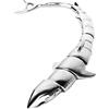 Générique Goth Punk Bracciale in acciaio inox, Design di squalo, unisex, in confezione regalo