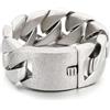 Qiaonitu Braccialetto da uomo in acciaio inox pesante, 31 mm, stile cubano, catena biker, bracciale a maglie color argento e oro, 24cm, Acciaio inossidabile, Nessuna pietra preziosa