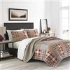 Eddie Bauer Hawthorne - Biancheria da letto matrimoniale, colore: marrone