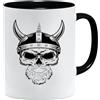 Jungle Mug Tazza vichinga nordica, idea regalo per uomini anziani, papà, nonno, motivo vichingo, teschio, boccale da birra, martello (VIKING025)