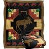 LOGOVISION Jq Licensing Southwest Moose 2 Coperta super morbida al tatto setoso - 152 x 127 cm