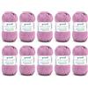 Gründl Baby Cotton - Lana per lavorare a maglia e all'uncinetto, 50% cotone, 50% poliacrilico, resistente e facile da pulire, 50 g/140 m, spessore ago: 3,5-4,5, 10 x 50 g, colore: lilla