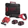 Milwaukee M18 ONEFSZ - Sega a moto alternativo con 2 batterie da 5,5 Ah, caricabatterie e custodia, 18 V