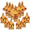 iplusmile Puntale Per Asta Della Bandiera 12 Pezzi, Accessori Per Aste Portabandiera Da Esterno, Decorazione Resistente Per Giardino, Testa Compatta e Facile Da Installare Per Pennoni Outdoor