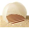 Générique Tenda da spiaggia in poliestere, 130 x 130 x 110 cm, tenda da sole per esterni 3/4 persone, facile protezione UV, capannone solare da spiaggia con finestra a rete ventilata con montaggio rapido