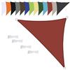 NINGOU Vela ombreggiante Triangolare 2x2x2.8m Impermeabile Tenda a Vela Parasole Protezione Solare Anti UV per Giardino Esterno Terrazza-Rosso