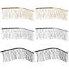 FSSTUD 6 fermagli per capelli a 30 denti, in filo metallico, semplice pettine laterale per velo da sposa, pettine vintage per acconciature da sposa, accessorio per chignon