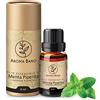 AROMA BANO Olio Essenziale di Menta Piperita 8ml AROMA BANO - 100% Puro e Naturale | Oli Essenziali per Diffusori, Aromaterapia e Massaggi | Essential Oil per Spa, Yoga e Profumatore Ambiente