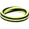 Whakano 100 elastici per capelli da donna, 4,3 cm, senza cuciture, elastici, per coda di cavallo, in nylon, spandex, per capelli, per donne, ragazze, uso quotidiano, colore: giallo e nero