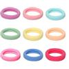 Whakano 100 elastici per capelli da donna, 4,3 cm, senza cuciture, elastici, per coda di cavallo, in nylon, spandex, per capelli, per donne, ragazze, uso quotidiano, colore misto B