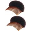 Yjemle 2 fermagli per capelli da donna, in morbida spugna di schiuma, accessori per acconciatura, accessori per acconciatura, inserti di base, cuscinetti per chignon, strumento per trecce