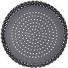 CIYODO Teglia Forata per Crostata in Acciaio al Carbonio Antiaderente con Fondo Removibile, Teglia Rotonda per Pizza da Forno Resistente e Non Deformabile