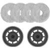 Cosy Living 4 panni con 2 supporti di ricambio accessori per Dreame X50 Ultra Complete/ L40s Pro Ultra/ X50 Master/ L50 Pro Ultra, per Mova V50 Ultra Complete/ P50s Ultra, pezzi di ricambio per aspirapolvere