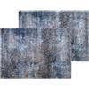 Schöner Wohnen Kollektion Zerbino interno ed esterno - Set di 2 zerbini 50 x 70 cm antracite - Zerbino antiscivolo per ingresso - Zerbino lavabile a 30°C