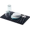 YAMAZAKI 3835-P Home - Scolapiatti pieghevole da cucina, in silicone, nero
