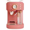 CREATE THERA RETRO PRO/Caffettiera Express semiautomatica in terracotta / 20 bar, serbatoio latte, vassoio antigoccia, due uscite, capacità 1,5 l, per caffè macinato, 1250 W
