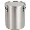 Belnotelt Barattolo ermetico in acciaio inox per fondi di caffè, fagioli interi, farina di tè, zucchero e alimenti secchi, in 4 capacità, da 520 ml a 2500 ml (2500 ml)
