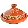 L´orient - Das Tor zum Orient / Generisc Tajine marocchino per cucinare, smaltato, Ø 30 cm, per 4-5 persone, realizzato a mano, pentola in terracotta marocchina, araba, orientale