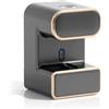 Generic Dispenser automatico di dentifricio elettrico da parete con 3 scomparti per dentifricio, porta spazzolino e accessori da bagno per uso familiare (grigio)