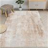 WUTONG Tappeto Salotto 80x120cm,Moderno Morbido Tappeto Camera da Letto Lavabile,Astratto Pelo Corto,Antiscivolo per Soggiorno Ufficio Cucina Marrone Chiaro