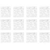EpheyFIF 12 pannelli divisori da appendere, con motivi cavi, per privacy e decorazione, pannelli in plastica adatti per casa e ufficio (bianco)