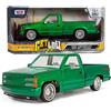 All Star Toys 1992 Chevy 454SS Pickup Lowrider Camion Candy Green 1/24 Diecast Modello Motormax Ottenere Basso 79036 Esclusivo