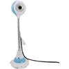 Ruilogod Home Office Blu Bianco Tennis Forma da tennis 1.3m Pixels 3.5mm Connettore MIC USB PC Webcam