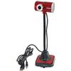 Ruilogod Videocamera della videocamera della webcam del microfono della webcam 2.0 del collo di oca flessibile PC USB 2.0