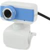 Ruilogod Ufficio Laptop Rotazione a 360 gradi USB PC Webcam Camera 1.3 Mega Pixels