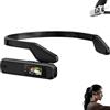 BBASILIYSD Occhiali da fotocamera indossabili 4K, registrazione video POV ultra HD con EIS, registrazione video all'aperto, registrazione a mani libere, corpo indossabile con fotocamera, display da 0,96 pollici