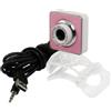 Ruilogod Bianco colori rosa CMOS Image Sensor 6 LED Laptop Camera USB MIC Webcam