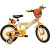 Vélo ATLAS (14 '' Prince des Sables Dotato di 2 freni, piastra anteriore decorativa, porta borraccia posteriore, 2 stabilizzatori + parafanghi, Bicicletta Ragazzo, Principe delle Sabbie, 14''