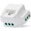 Fanton FME 80272 Adattatore Triplo, 10A+3P +2 USB, 87800