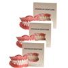 Generico Protesi dentali premium, Protesi dentali, Kit di rivestimento morbido per protesi, Faccette dentali a scatto, Kit di rivestimento in silicone per uomo e donna (3 set)