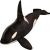 champracer Orca, peluche a forma di balena, dolce Orca, giocattolo di peluche simulazione, regalo per bambini, ragazze e ragazzi (50 cm, nero/bianco)