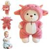 Nzkeuf Orsacchiotto di Peluche con Costume di Pecora, 30 cm Orsacchiotto Peluche, Lavabile, Articolazioni Delle Gambe, Teddy Bear in Morbida Pelliccia, per Compleanno, Natale, San Valentino