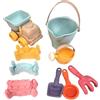 Generico Giochi per Sabbiera, All'Aperto, Set con Secchiello e da Spiaggia, per Bimbi Prescolari Asilo Vacanze Estive Campeggio Compleanno Spazio Ricreativo Bordo Piscina
