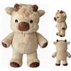 Generico Peluche Muccas Che Corre, 45CM Peluche Di Muccas Delle Highlands, Adorabile Morbido Pelosa M-ucca Peluches Che Corre Animale, Alleviare Stress Animale Bambola Bovini Delle Highlands Peluches Cuscini