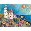 Bullglesup Puzzle per adulti, 1000 pezzi, painting Lighthouse con poster, si adattano perfettamente tra loro lettere sul retro, senza polvere, regalo per anziani (70 x 50 cm)