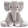 Yeqivo Elefante Imbottito Animale Peluche Regalo per la Fidanzata Bambino Elefante Imbottito per Natale San Valentino Compleanno Festa di Nozze Elephant(50CM,Grigio)
