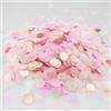 Joysuelly 50 g, coriandoli in oro rosa, rotondi, 1 cm, di carta, decorazione per compleanno, matrimonio, festa, decorazione da tavolo, compleanno, ragazza, battesimo, baby shower, JGA rosa, carta da tavolo