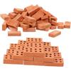 PLAFOPE 100 Pezzi Mini Mattoncini Simulati per Modellismo Micro Paesaggio Decorativi Realistici per Case delle e da Sabbia Giocattoli Creativi per Costruzione Fai da Te