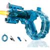 Lergas Pistola ad acqua elettrica con luci LED, pistola ad acqua automatica, grande capacità 320 ml, pistola ad acqua con portata fino a 8-9 m, pistola a spruzzo giocattolo per piscina, adulti, ragazzi e