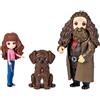 Wizarding World, Set Amicizia Hermione e Rubeus Hagrid con Thor, bambole articolate 7.5cm, collezione Harry Potter - dai 5 anni