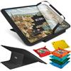 Metionga Tavolo Puzzle + Supporto Regolabile, Dimensioni Grandi 81x56 cm, Adatto per Puzzle 500 e 1000 Pezzi, Include 6 Vassoi Smistatori + Copertura Antipolvere, Portatile e Facile da Riporre