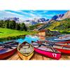 MOJIGE Puzzle da 1000 pezzi, puzzle per adulti, un puzzle impegnativo, giochi per tutta la famiglia, regali per donne, regali per uomini, tema: lago alpino italiano