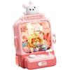 TUXCAXI Macchina per artigli per bambini, gioco arcade giocattolo, esperienza emozionante mentre i bambini migliorano le capacità cerebrali, divertimento per feste di, Rosa, 20x15.7x29.6 cm