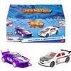 Hot Wheels Hot Wheels - Bolidi a Retrocarica, set di 2 macchinine in scala 1:43 da collezione, con motore o portiera Rolamatic, bagagliaio o cofano che si aprono, 3+ anni, I modelli possono variare, HPR91